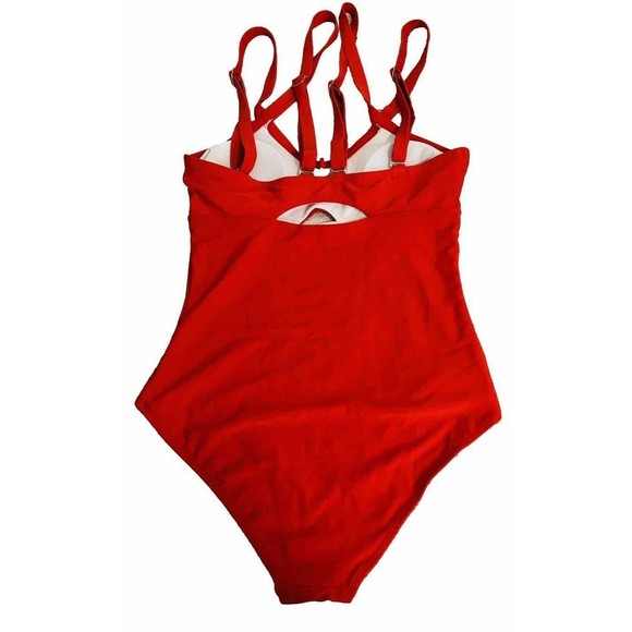 Women's-One Piece-Red Bathing Suit-Adjustable Straps-by Rotita-Size Small-NWOT - Picture 2 of 13